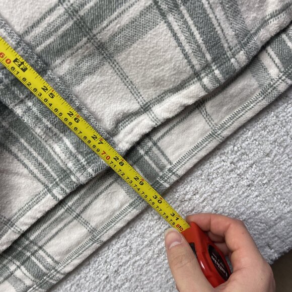 Zara DNWR-Heavyweight Flannel Shirt Men's XL Light Green Lumberjack - Picture 7 of 12